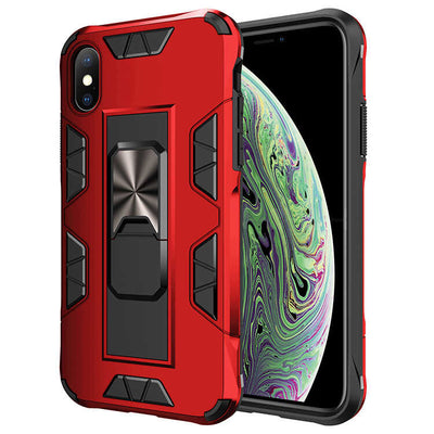 Apple iPhone X Kılıf Zore Volve Kapak Kırmızı