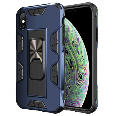 Apple iPhone X Kılıf Zore Volve Kapak Lacivert