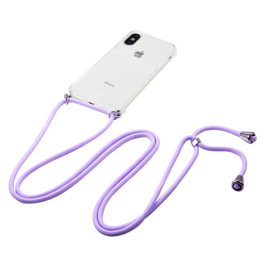 Apple iPhone X Kılıf Zore X-Rop Kapak Renksiz