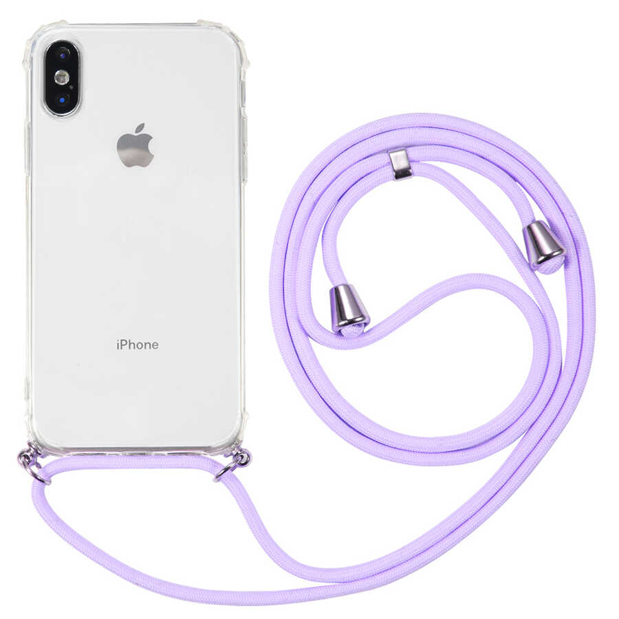 Apple iPhone X Kılıf Zore X-Rop Kapak Renksiz