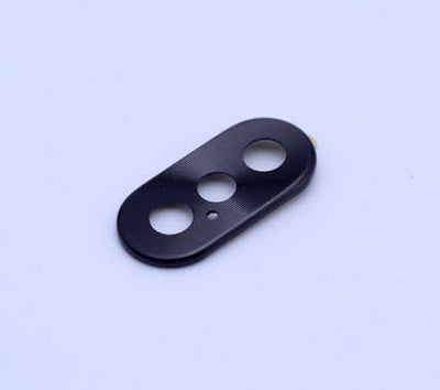 Apple iPhone X Zore Metal Kamera Koruyucu Siyah