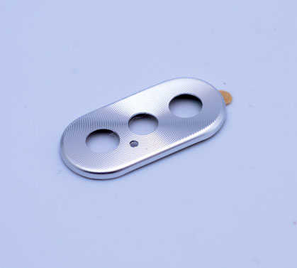 Apple iPhone X Zore Metal Kamera Koruyucu Gold