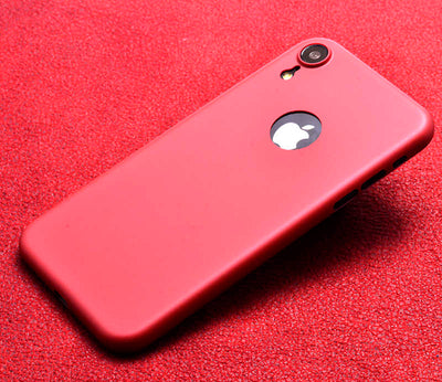 Apple iPhone XR 6.1 Kılıf Zore 1.Kalite PP Silikon Kırmızı