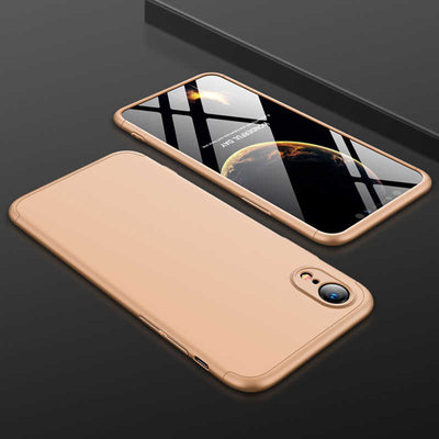Apple iPhone XR 6.1 Kılıf Zore Ays Kapak Gold