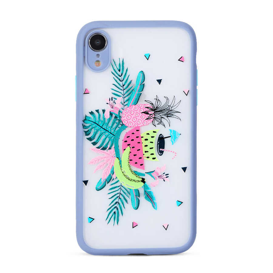 Apple iPhone XR 6.1 Kılıf Zore Fily Kapak Mor