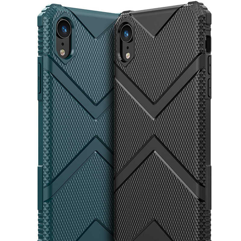 Apple iPhone XR 6.1 Kılıf Zore Hank Silikon Lacivert