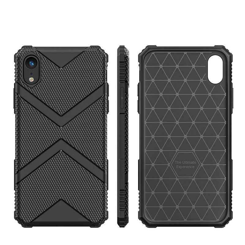 Apple iPhone XR 6.1 Kılıf Zore Hank Silikon Lacivert