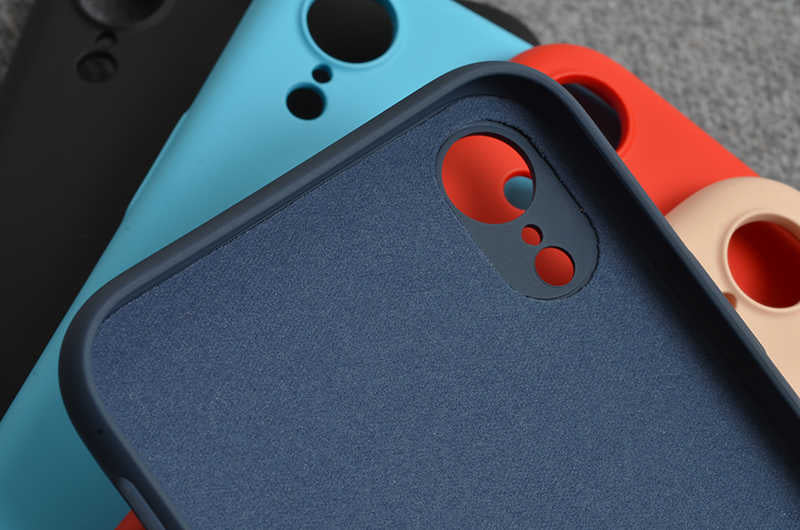 Apple iPhone XR 6.1 Kılıf Zore İnci Silikon Siyah