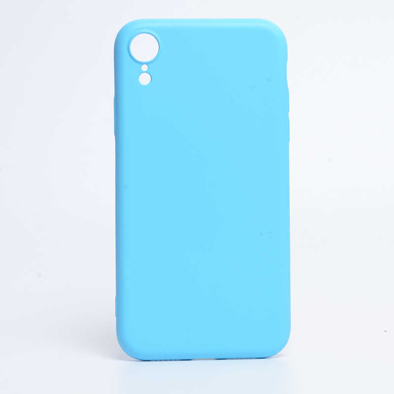 Apple iPhone XR 6.1 Kılıf Zore İnci Silikon Mavi Açık