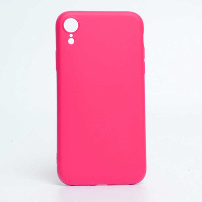 Apple iPhone XR 6.1 Kılıf Zore İnci Silikon Pembe Koyu