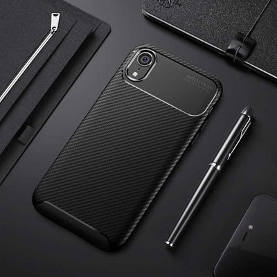 Apple iPhone XR 6.1 Kılıf Zore Negro Silikon Kapak Siyah