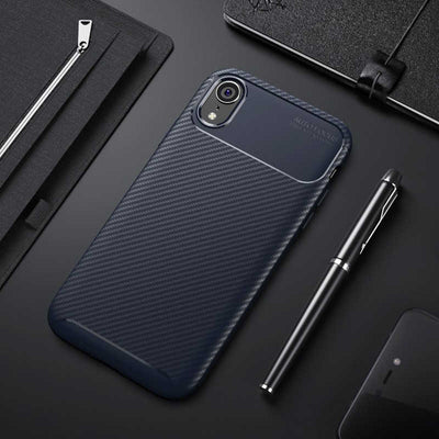 Apple iPhone XR 6.1 Kılıf Zore Negro Silikon Kapak Lacivert