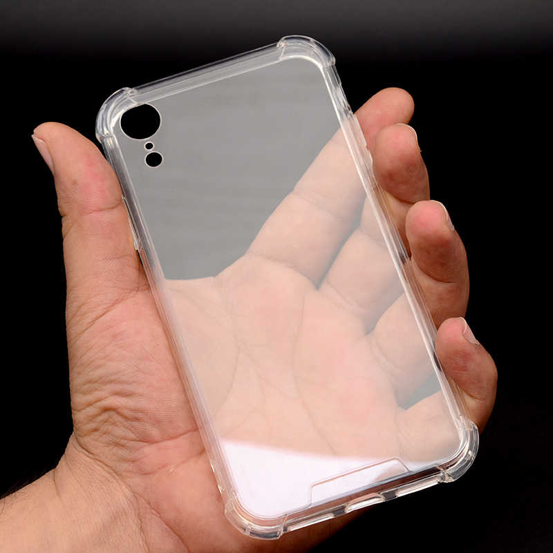 Apple iPhone XR 6.1 Kılıf Zore Nitro Anti Shock Silikon Renksiz