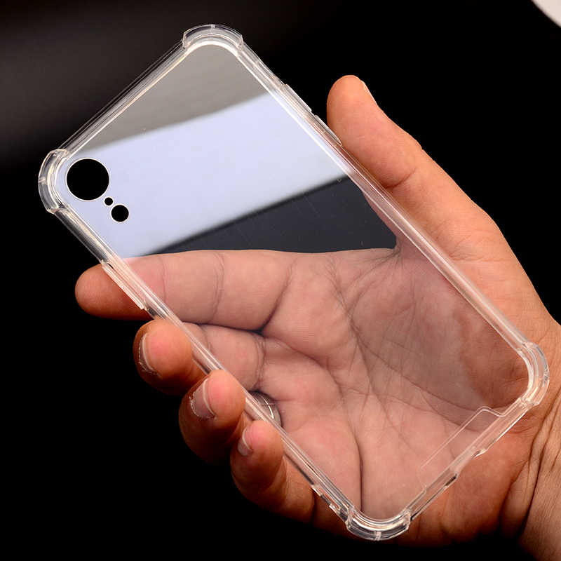 Apple iPhone XR 6.1 Kılıf Zore Nitro Anti Shock Silikon Renksiz