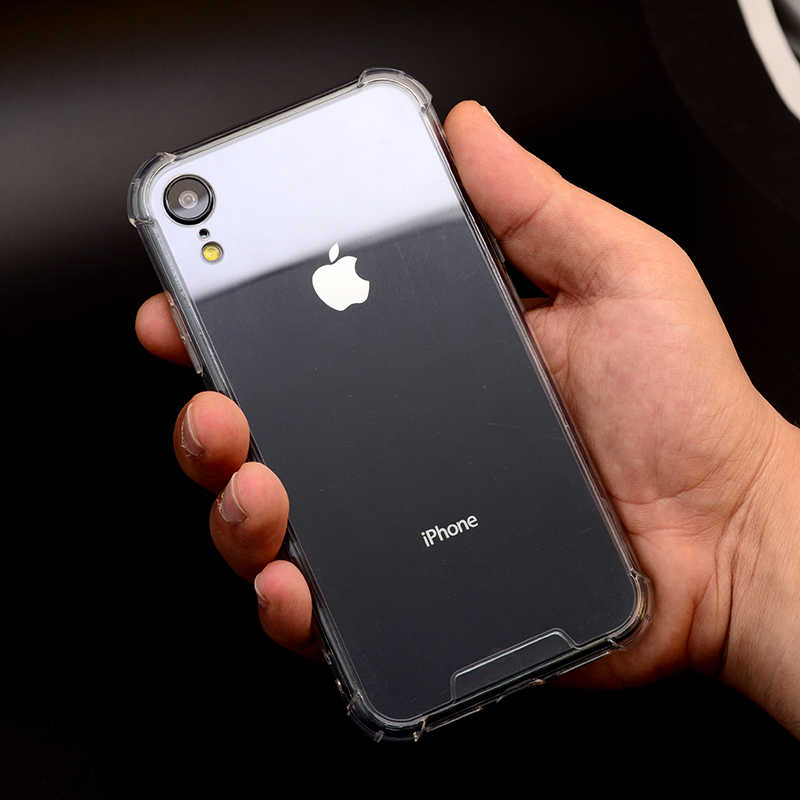 Apple iPhone XR 6.1 Kılıf Zore Nitro Anti Shock Silikon Renksiz