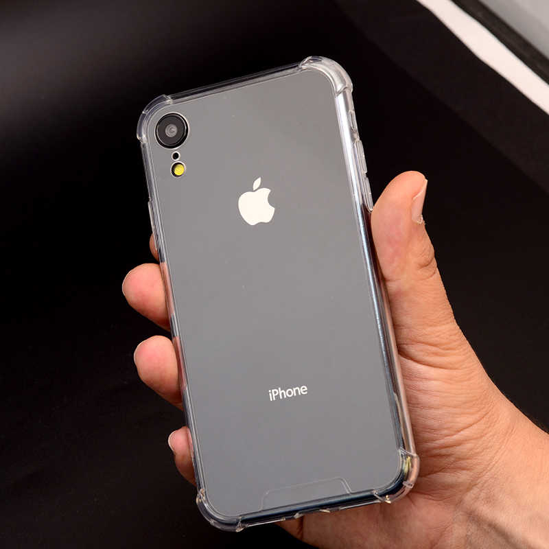 Apple iPhone XR 6.1 Kılıf Zore Nitro Anti Shock Silikon Renksiz