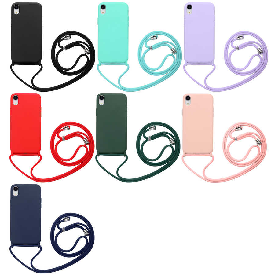 Apple iPhone XR 6.1 Kılıf Zore Ropi Kapak Turkuaz