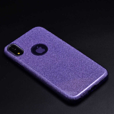 Apple iPhone XR 6.1 Kılıf Zore Shining Silikon Mor