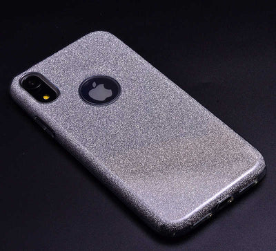 Apple iPhone XR 6.1 Kılıf Zore Shining Silikon Gümüş
