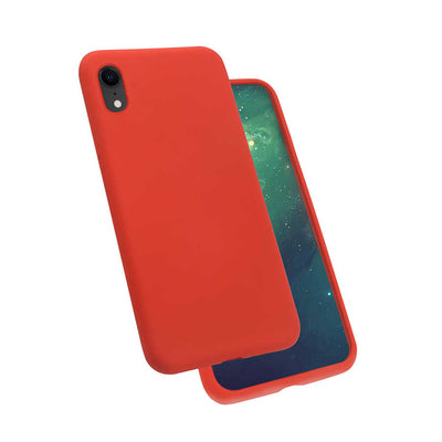 Apple iPhone XR 6.1 Kılıf Zore Silk Silikon Pembe