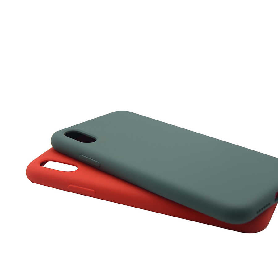 Apple iPhone XR 6.1 Kılıf Zore Silk Silikon Siyah