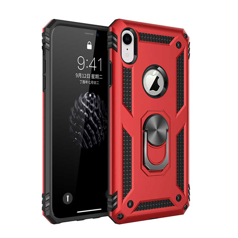 Apple iPhone XR 6.1 Kılıf Zore Vega Kapak Kırmızı