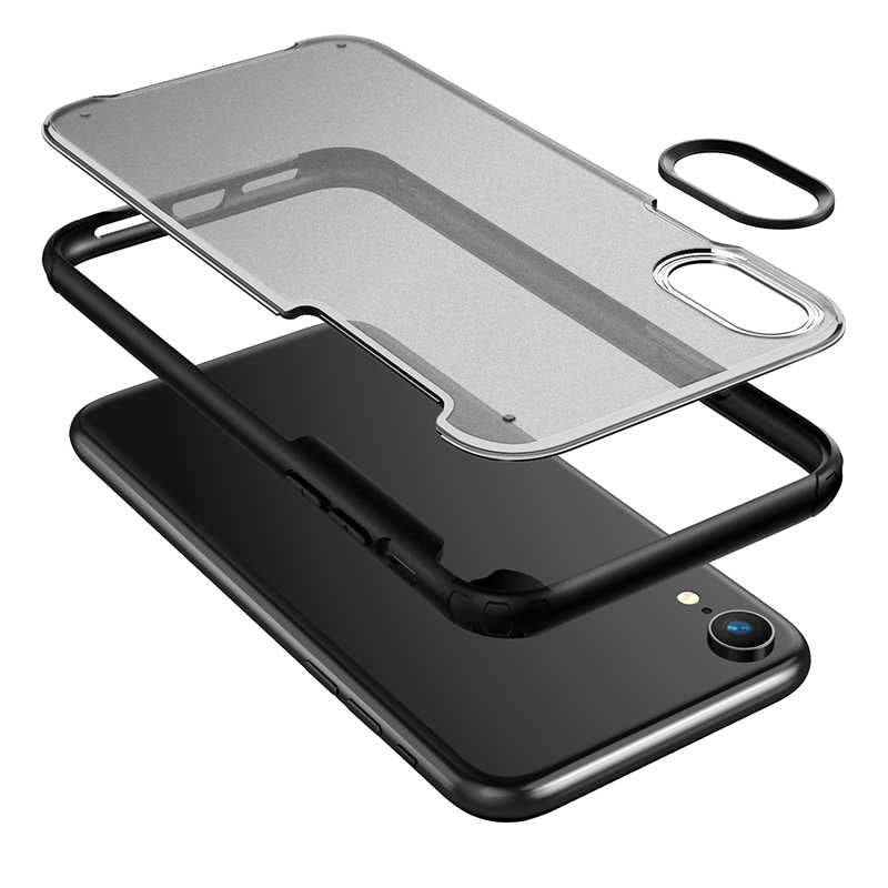 Apple iPhone XR 6.1 Kılıf Zore Volks Kapak Siyah