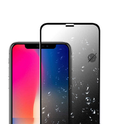 Apple iPhone XR 6.1 Zore Anti-Dust Mat Privacy Temperli Ekran Koruyucu Siyah