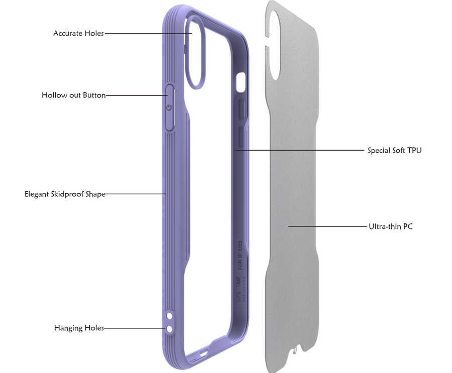 Apple iPhone XS 5.8 Kılıf Zore Parfe Kapak Kırmızı