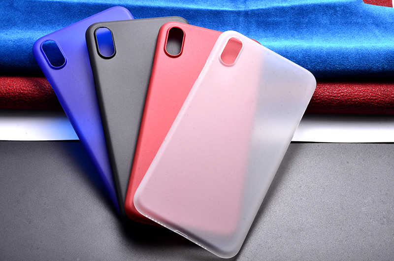 Apple iPhone XS Max 6.5 Kılıf Zore 1.Kalite PP Silikon Mavi