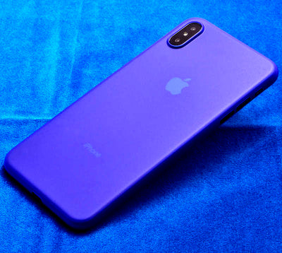 Apple iPhone XS Max 6.5 Kılıf Zore 1.Kalite PP Silikon Mavi