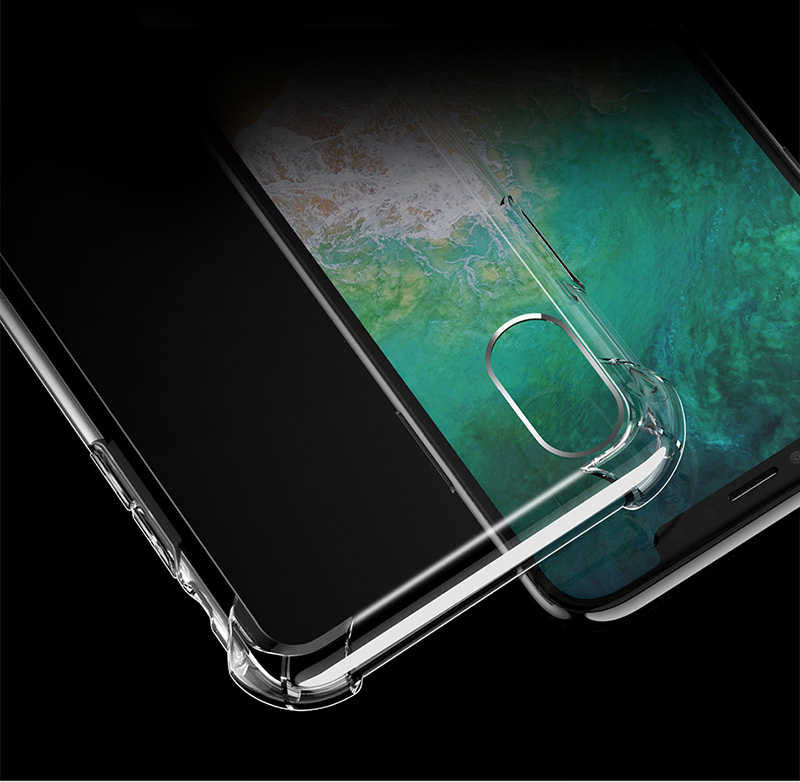 Apple iPhone XS Max 6.5 Kılıf Zore Nitro Anti Shock Silikon Renksiz