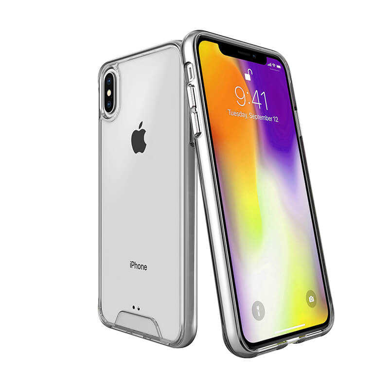 Apple iPhone XS Max 6.5 Kılıf Zore Gard Silikon Renksiz