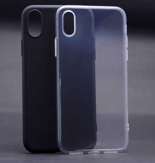 Apple iPhone XS Max 6.5 Kılıf Zore İmax Silikon Siyah