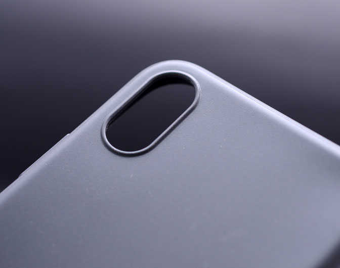 Apple iPhone XS Max 6.5 Kılıf Zore İmax Silikon Siyah