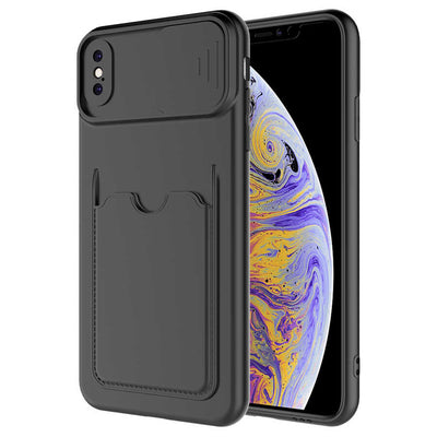 Apple iPhone XS Max 6.5 Kılıf Zore Kartix Kapak Siyah