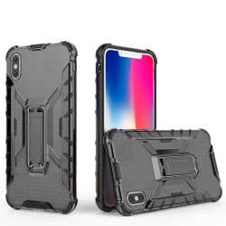 Apple iPhone XS Max 6.5 Kılıf Zore Klik Silikon Siyah