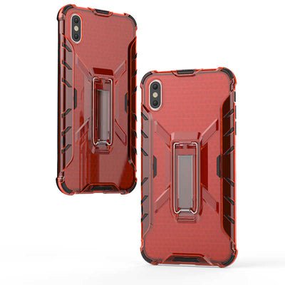 Apple iPhone XS Max 6.5 Kılıf Zore Klik Silikon Kırmızı