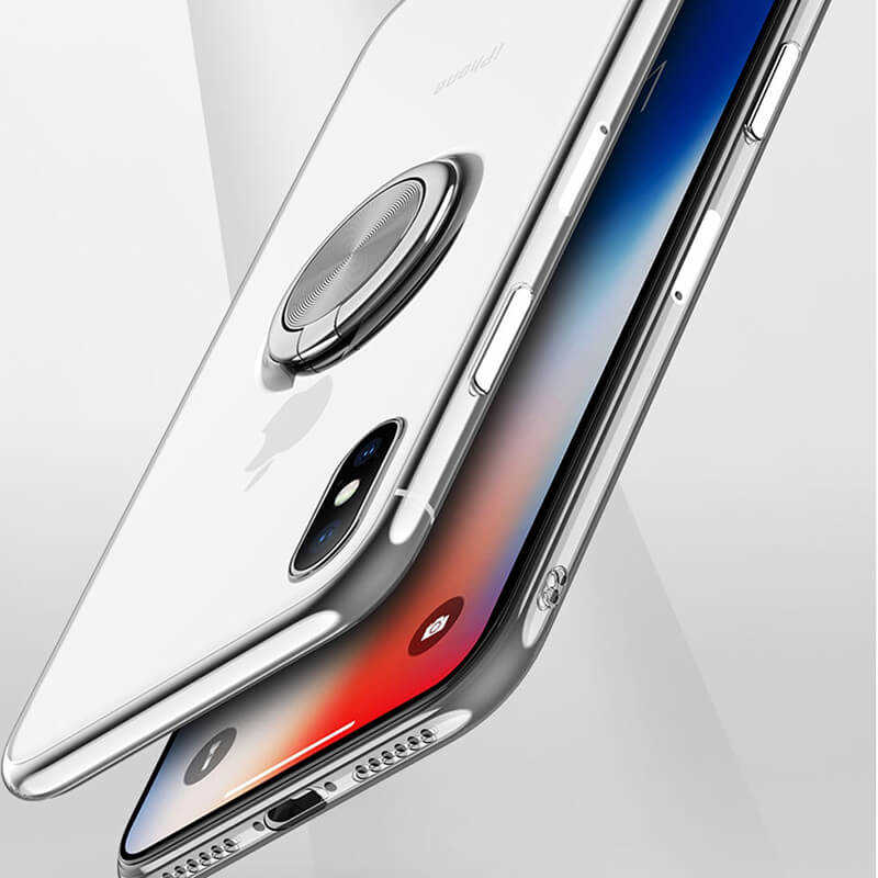 Apple iPhone XS Max 6.5 Kılıf Zore Les Silikon Gri