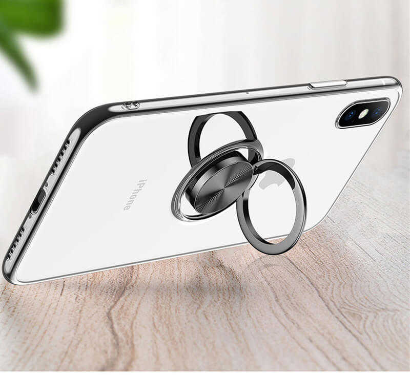 Apple iPhone XS Max 6.5 Kılıf Zore Les Silikon Gri