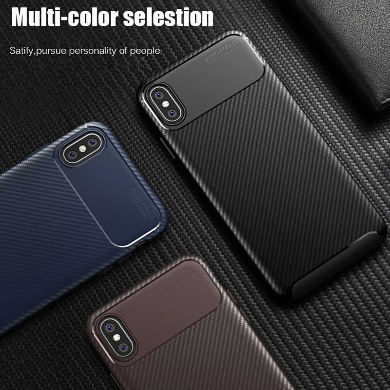 Apple iPhone XS Max 6.5 Kılıf Zore Negro Silikon Kapak Kahverengi