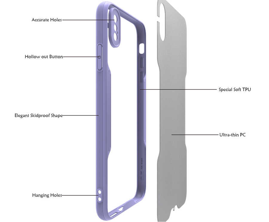 Apple iPhone XS Max 6.5 Kılıf Zore Parfe Kapak Pembe