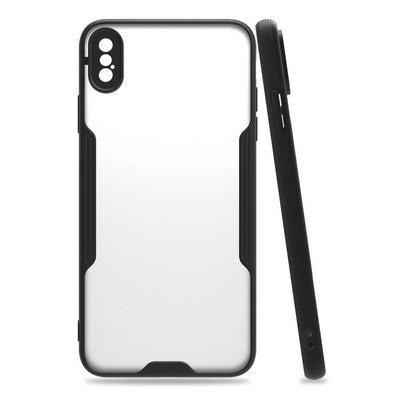 Apple iPhone XS Max 6.5 Kılıf Zore Parfe Kapak Siyah