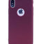 Apple iPhone XS Max 6.5 Kılıf Zore Premier Silikon Kapak Mürdüm