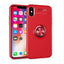 Apple iPhone XS Max 6.5 Kılıf Zore Ravel Silikon Kapak Kırmızı