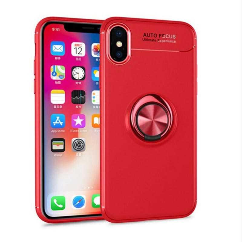 Apple iPhone XS Max 6.5 Kılıf Zore Ravel Silikon Kapak Kırmızı