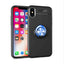 Apple iPhone XS Max 6.5 Kılıf Zore Ravel Silikon Kapak Siyah-Mavi