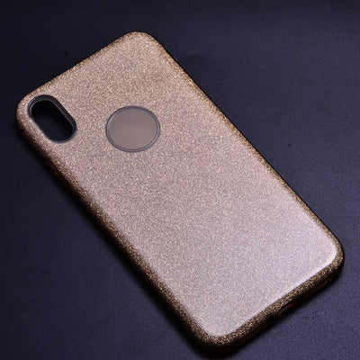 Apple iPhone XS Max 6.5 Kılıf Zore Shining Silikon Gold