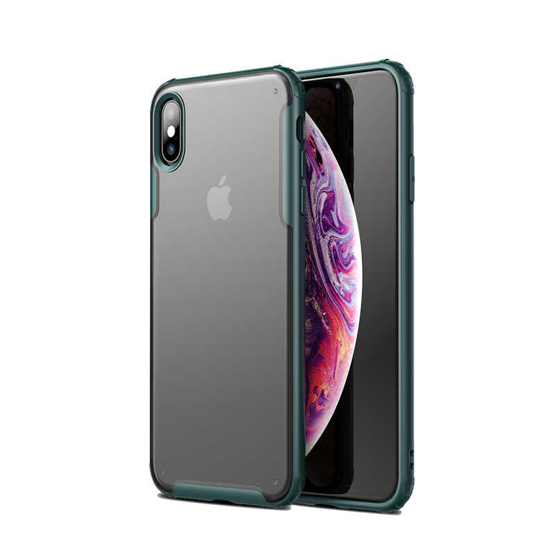 Apple iPhone XS Max 6.5 Kılıf Zore Volks Kapak Koyu Yeşil