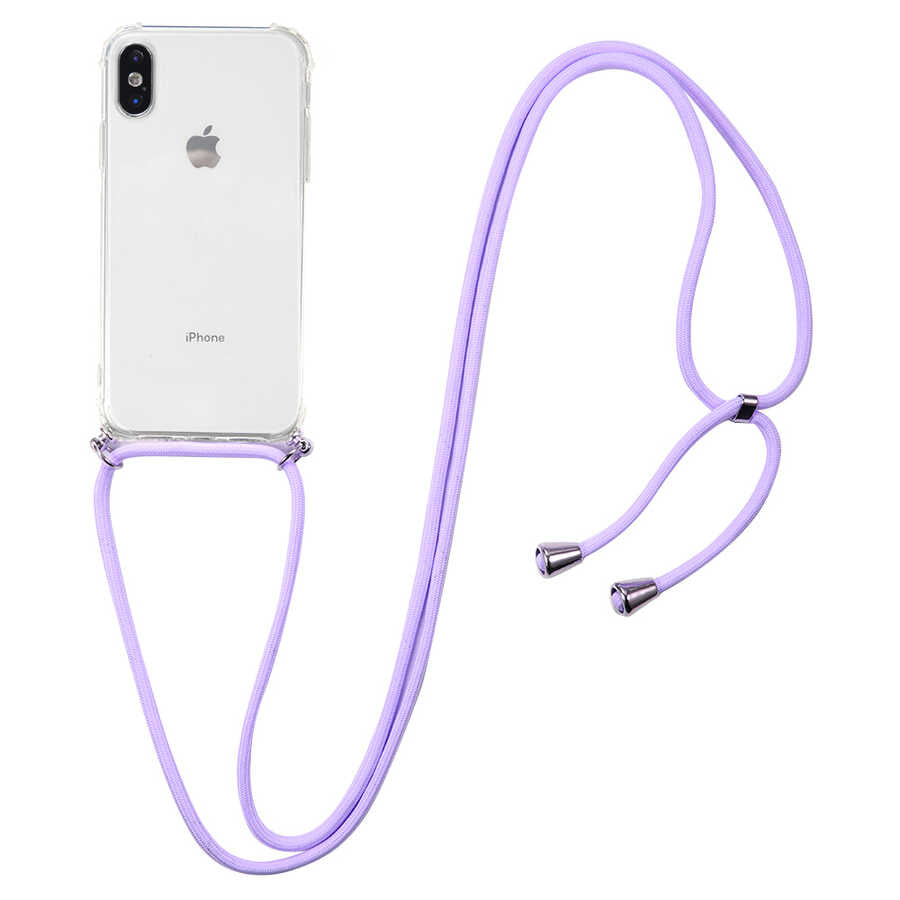 Apple iPhone XS Max 6.5 Kılıf Zore X-Rop Kapak Renksiz